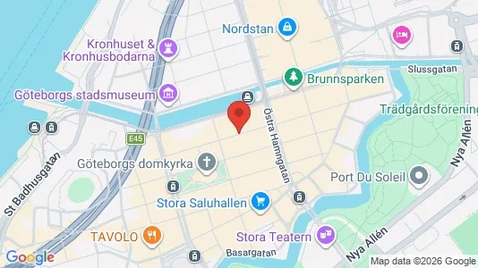 Lokaler til leje i Gøteborg Centrum - kort over placeringen