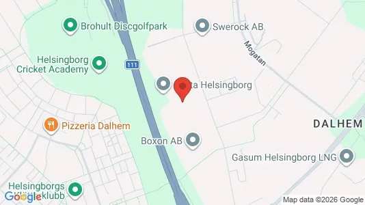 Warehouses for rent i Helsingborg - kort over placeringen