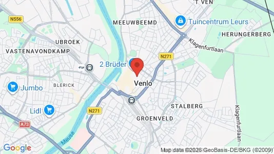 Commercial properties for rent i Venlo - kort over placeringen