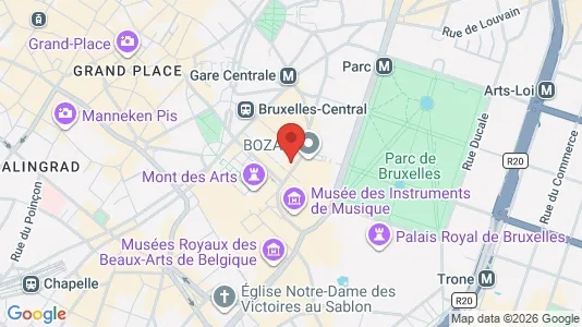 Kontorlokaler til leje i Stad Brussel - Foto fra Google Street View