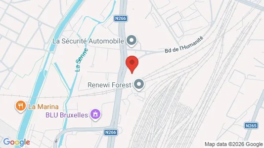Kontorer til leie i Brussel Anderlecht – Bilde fra Google Street View