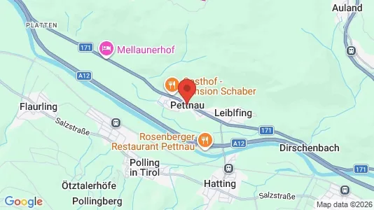 Office spaces for rent i Pettnau - kort over placeringen