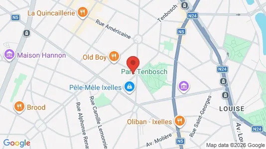 Commercial properties for rent i Brussels Elsene - kort over placeringen