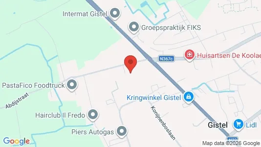 Gewerbeflächen zum Kauf i Gistel - kort over placeringen