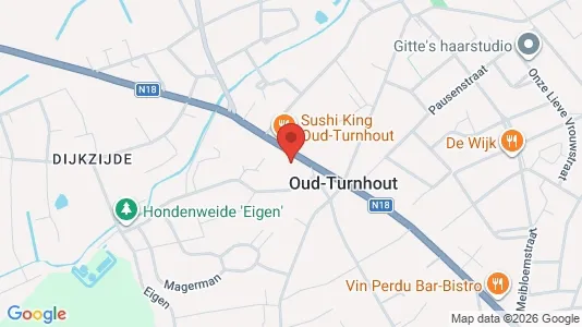 Commercial properties for rent i Oud-Turnhout - kort over placeringen