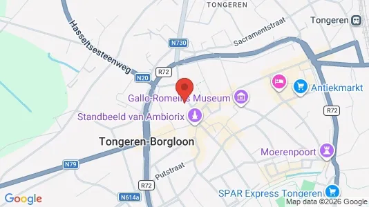 Nieruchomości komercyjne Na sprzedaż i Tongeren - kort over placeringen