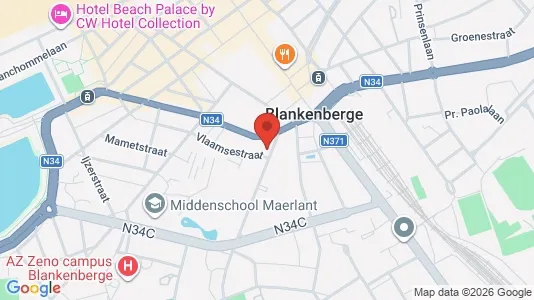 Commercial properties for rent i Blankenberge - kort over placeringen