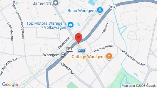 Nieruchomości komercyjne Do wynajęcia i Waregem - kort over placeringen