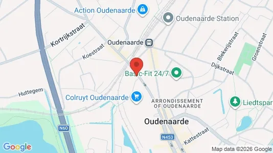 Lokaler til leie i Oudenaarde - kort over placeringen