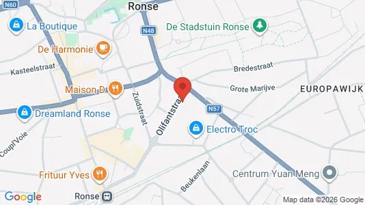 Lokaler til salg i Ronse - Foto fra Google Street View