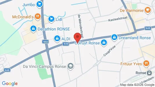 Lokaler til salg i Ronse - Foto fra Google Street View
