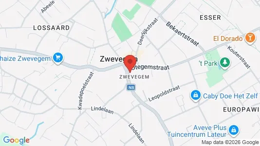 Commercial properties for rent i Zwevegem - kort over placeringen