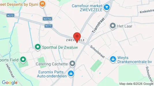 Office spaces for sale i Wingene - kort over placeringen