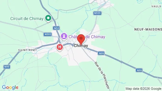 Nieruchomości komercyjne Na sprzedaż i Chimay - kort over placeringen