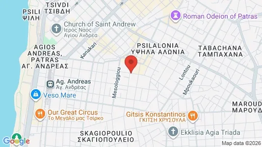 Nieruchomości komercyjne Na sprzedaż i Patras - kort over placeringen