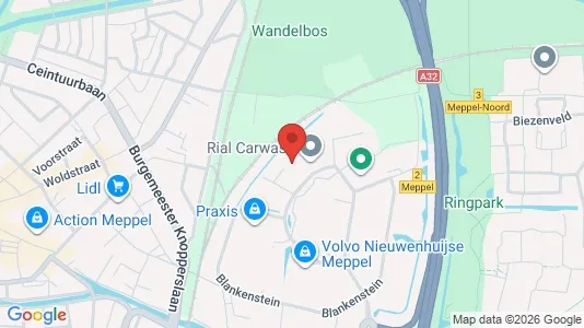 Gewerbeflächen zur Miete i Meppel - kort over placeringen