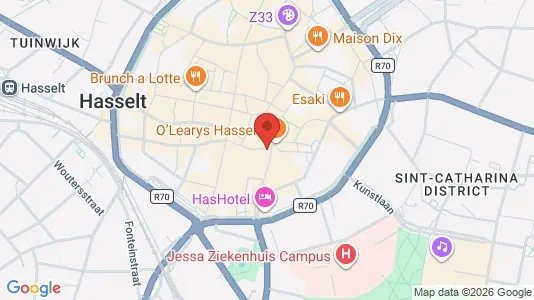 Gewerbeflächen zur Miete i Hasselt - kort over placeringen