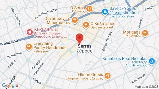 Lokale biurowe Do wynajęcia i Serres - kort over placeringen