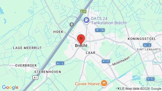 Kontorlokaler til leje i Brecht - Foto fra Google Street View