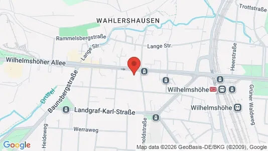 Toimistotilat Vuokrattavana i Kassel - kort over placeringen