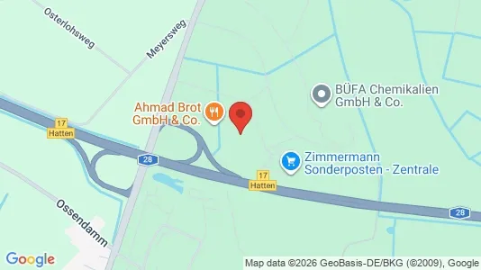Magazyny Do wynajęcia i Oldenburg - kort over placeringen