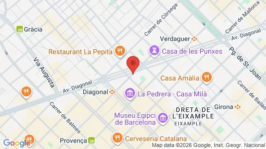 Lokale biurowe Do wynajęcia i Barcelona Eixample - kort over placeringen