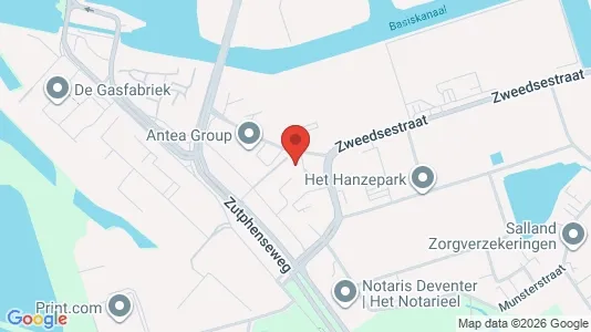 Lokale biurowe Do wynajęcia i Deventer - kort over placeringen