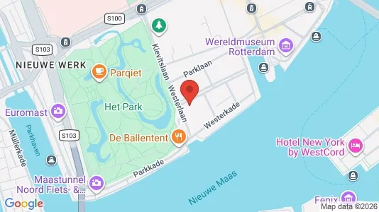 Lokale biurowe Do wynajęcia i Rotterdam Centrum - kort over placeringen