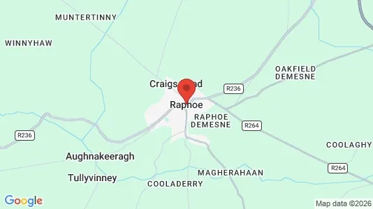 Nieruchomości komercyjne Do wynajęcia i Raphoe - kort over placeringen