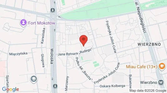 Toimistotilat Vuokrattavana i Varsova Mokotów - kort over placeringen