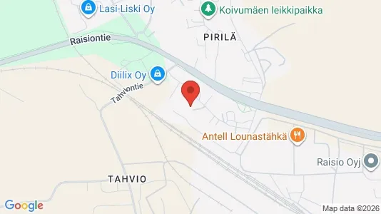 Commercial properties for rent i Raisio - kort over placeringen