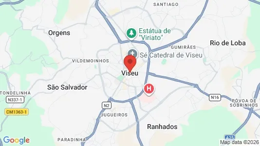 Sklepy Do wynajęcia i Viseu - kort over placeringen