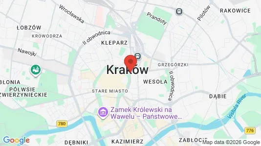 Propiedades comerciales En alquiler i Krakowski - kort over placeringen