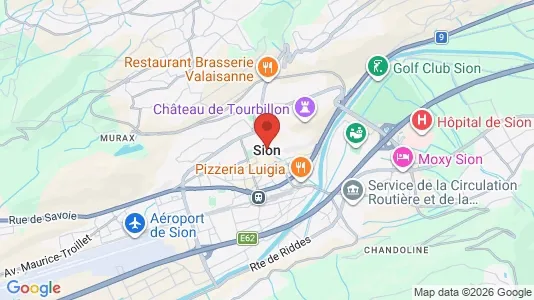 Werkstätte zur Miete i Sitten - kort over placeringen