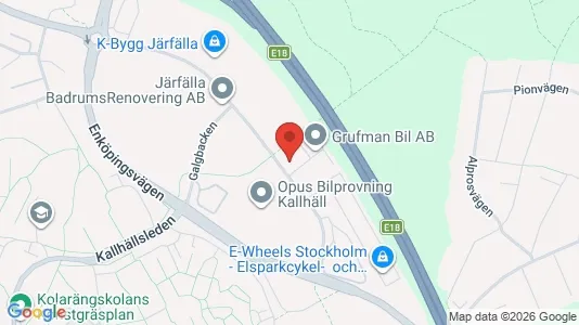 Lokaler til leie i Järfälla - kort over placeringen