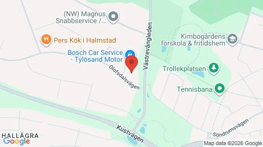 Varastot Vuokrattavana i Halmstad - Kuva Google Street Viewstä