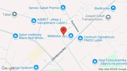 Office spaces for rent i Lublin - kort over placeringen