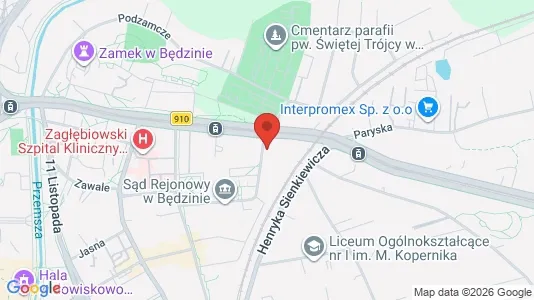 Lokale biurowe Do wynajęcia i Będziński - kort over placeringen
