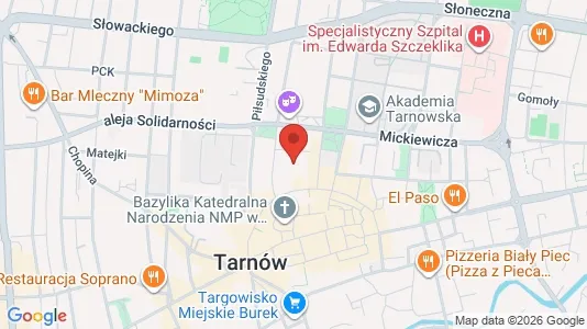Lokale biurowe Do wynajęcia i Tarnów - kort over placeringen