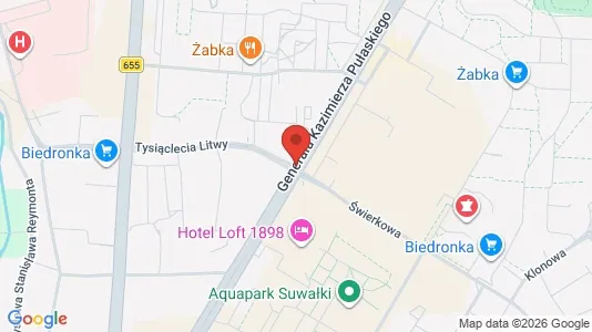 Lokale biurowe Do wynajęcia i Suwałki - kort over placeringen