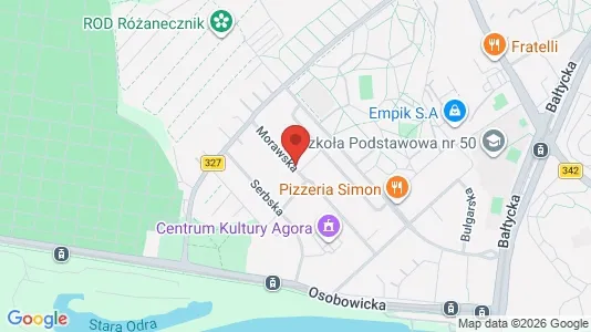 Büros zur Miete i Wrocław - kort over placeringen