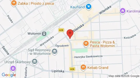 Office spaces for rent i Wołomiński - kort over placeringen
