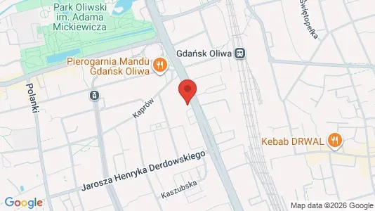 Office spaces for rent i Gdańsk - kort over placeringen
