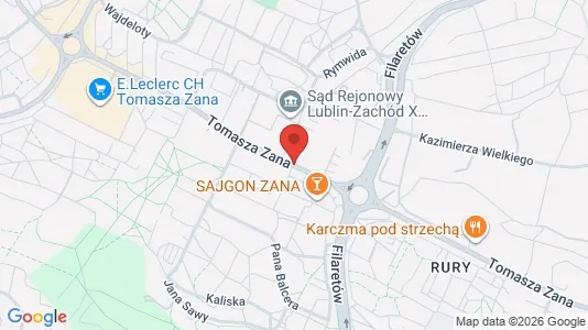 Espacios de oficina En alquiler i Lublin - kort over placeringen