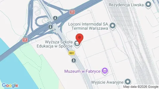 Toimistotilat Vuokrattavana i Varsova Praga-Północ - kort over placeringen