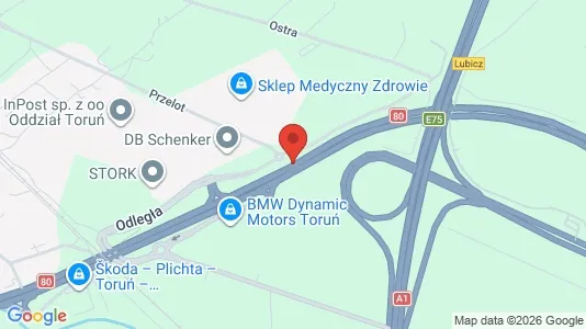 Lokale biurowe Do wynajęcia i Toruń - kort over placeringen