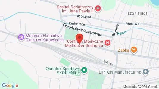 Toimistotilat Vuokrattavana i Katowice - kort over placeringen