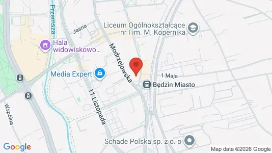 Espacios de oficina En alquiler i Będziński - Foto de Google Street View