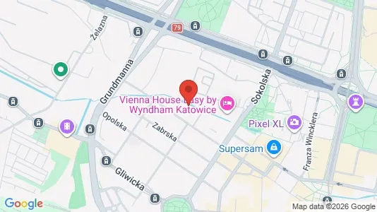 Lokale biurowe Do wynajęcia i Katowice - kort over placeringen