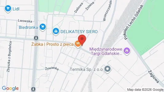 Kontorlokaler til leje i Gdańsk - kort over placeringen